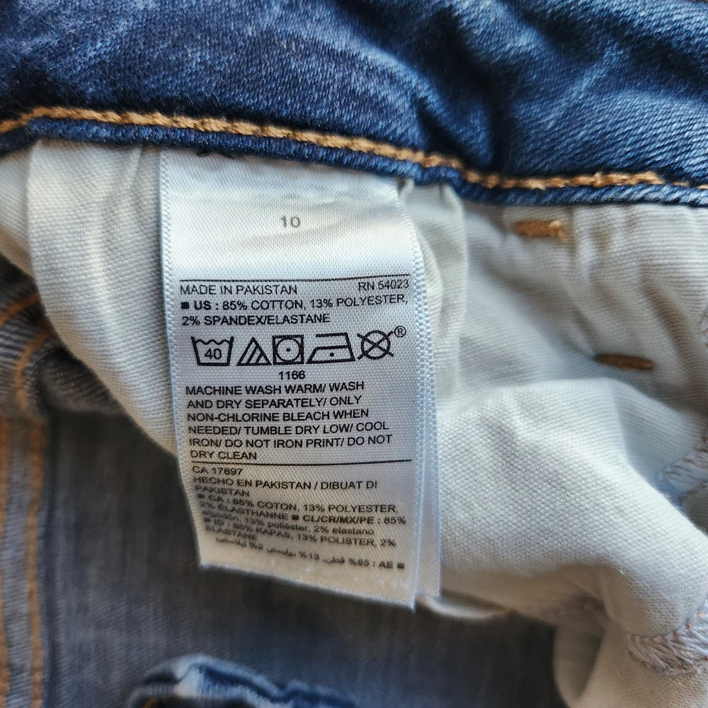 Old Navy Women's Rockstar Super Skinny High Rise Jeans - Dark Blue - Picture 4 of 4